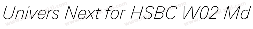 Univers Next for HSBC W02 Md Regula字体转换